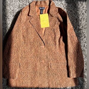 Fun Vintage Animal Print Jacket | NWT | Retro Statement Jacket | Fits L/XL